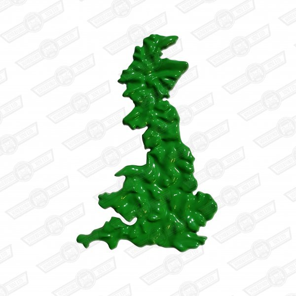 BADGE-GRILLE- GREEN G.B. MAP- PAUL SMITH