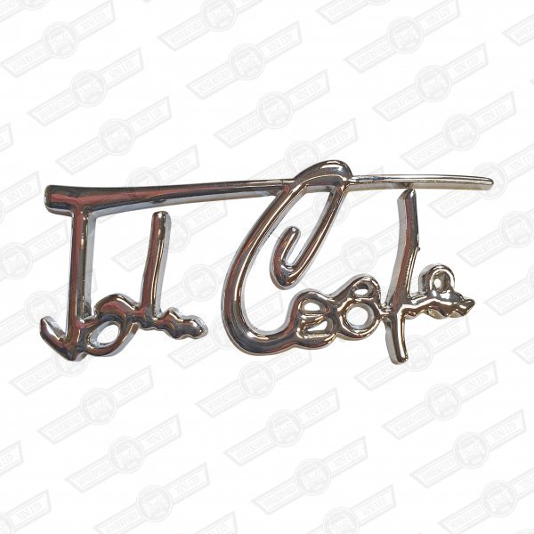 BADGE-'JOHN COOPER' SIGNATURE-DOOR BOTTOM