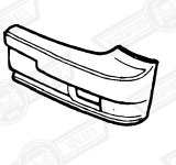 BUMPER ASSY.-FRONT LH-PAINTED-ROVER CABRIOLET