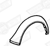 FLARE-FRONT WHEEL ARCH-LH-PAINTED-ROVER CABRIOLET