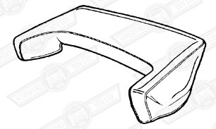 TONNEAU COVER-RED-ROVER CABRIOLET-'93-94