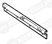 KICK STRIP-INNER SILL-BLACK PLASTIC-'68 ON