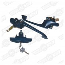 HANDLE SET-2 x DOOR,1 x BOOT-NIMBUS GREY
