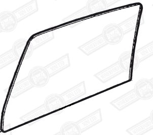 DOOR GLASS-GREEN TINTED-ROVER CABRIOLET-'96-'96