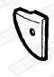 COVER-REAR DOOR SEAL LH-ROVER CABRIOLET
