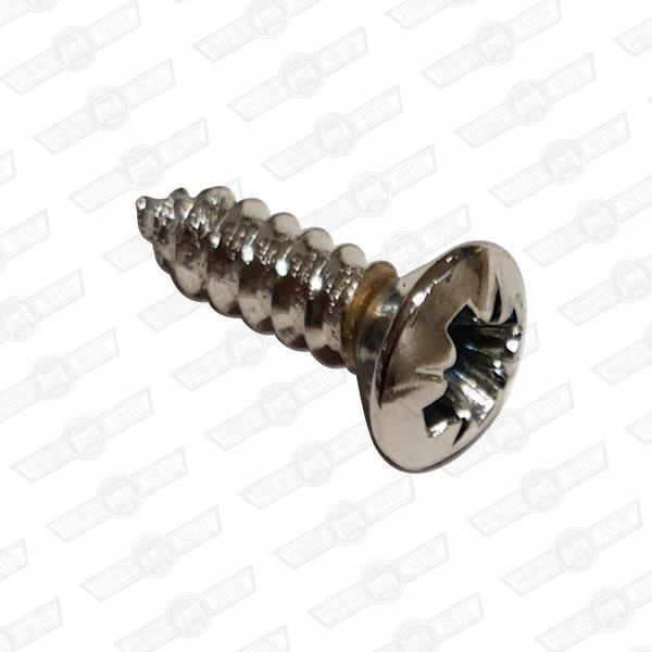 SCREW-SELF TAPPING-RAISED COUNTERSUNK,No 6 x 1/2'' CHROME