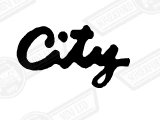 DECAL-BODYSIDE AND BOOTLID-'CITY'-TURQUOISE-'88-'92