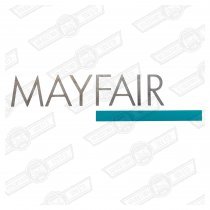 DECAL-BODYSIDE-'MAYFAIR'-SILVER & GREEN-'88 ON GENUINE ROVER