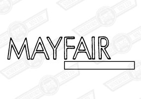 DECAL-BODYSIDE-'MAYFAIR'-GREY & GREEN-'88 ON