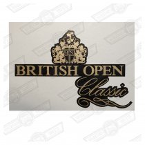 DECAL-BODYSIDE-'BRITISH OPEN CLASSIC'-CHARCOAL CARS GEN ROVE
