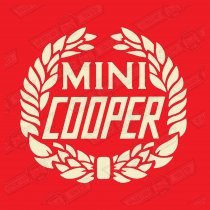 DECAL-BODYSIDE & BOOTLID-COOPER LAUREL- OLD ENGLISH WHITE