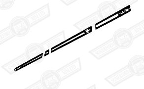 STRIPE KIT-CAR SET-SPRITE- NIMBUS GREY-'83-'85