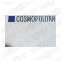 DECAL-BOOT LID-'COSMOPOLITAN'
