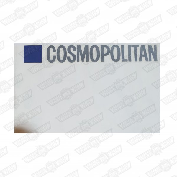 DECAL-BOOT LID-'COSMOPOLITAN'
