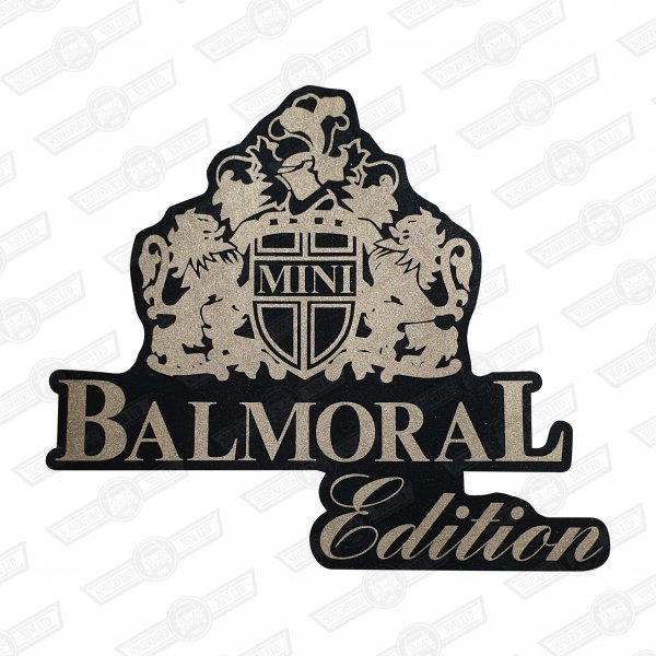 DECAL-BOOTLID-'BALMORAL'-CHARCOAL CARS GENUINE ROVER