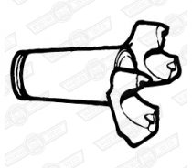 FLANGE (YOKE) RUBBER DRIVE COUPLING. driveshaft side