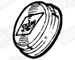 BADGE-HORN PUSH-RILEY LOGO