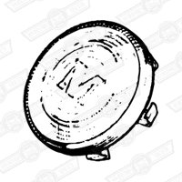 BADGE ASSY.-STEERING WHEEL-MK2 MORRIS