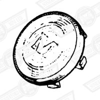 BADGE ASSY.-STEERING WHEEL-MK2 MORRIS