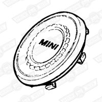 BADGE-STEERING WHEEL CENTRE-'MINI'-'69-'80