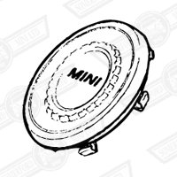 BADGE-STEERING WHEEL CENTRE-'MINI'-'69-'80