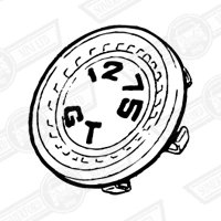 BADGE-STEERING WHEEL CENTRE-'1275GT'-'69-'77