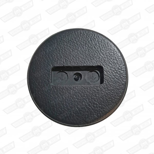 PAD-STEERING WHEEL CENTRE-BLACK-MAYFAIR ETC-'85-'96