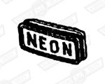 BADGE-STEERING WHEEL PAD-'NEON'