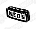 BADGE-STEERING WHEEL PAD-'NEON'