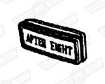 BADGE-STEERING WHEEL PAD-'AFTER EIGHT'