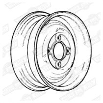 WHEEL-PLAIN STEEL-PRIMED FINISH-3.5''x10''