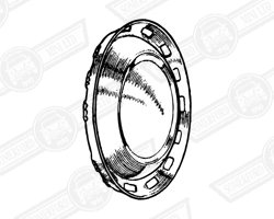 HUB CAP-FULL WIDTH-RECTANGULAR PERFORATIONS'60-'61