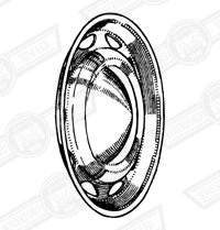 HUB CAP-FULL WIDTH-WITH 'FROGS MOUTH' HOLES-'61-'75
