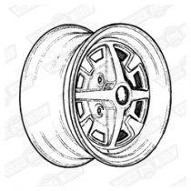 WHEEL-STEEL-10''-ROSTYLE-SILVER/BLACK-1275GT-'69-'74