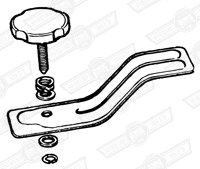 CLAMP ASSY.-SPARE WHEEL-VAN & PICKUP-'60-'76