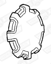 HUB CAP-SILVER-NO LOGO-CITY-'89-'92