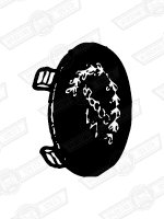 CAP-WHEEL CENTRE-BLACK + COOPER LOGO-M.CARLO ETC