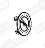 CAP-WHEEL CENTRE-WHITE + MINI LOGO-MINI 7 2000
