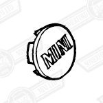 CAP-WHEEL CENTRE-BLACK-FITS OPTIONAL 5 SPOKES-'97 ON