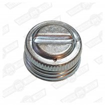 CAP-METAL-CLUTCH & SINGLE LINE MASTER CYLINDER-'59-'63