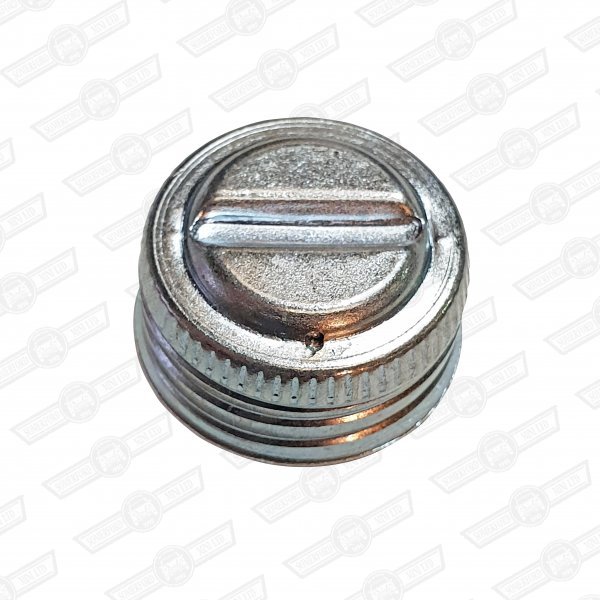 CAP-METAL-CLUTCH & SINGLE LINE MASTER CYLINDER-'59-'63