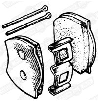 BRAKE PAD SET-997 COOPER-'61-'63