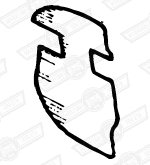 SHIM-ANTI SQUEAL-BRAKE CALIPER-997 COOPER '61-'63