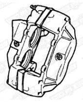 CALIPER BRAKES-METRO 4 POT VENTED-LH