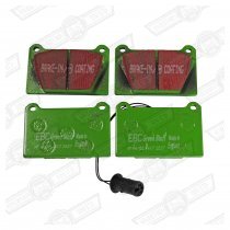 BRAKE PAD SET-EBC GREEN STUFF-FAST ROAD-METRO VENTED