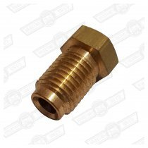 TUBE NUT-BRASS,BRAKE UNION-7/16'' UNF, MALE