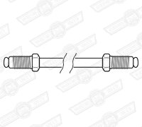 BRAKE PIPE-CUNIFER-22'' LONG- 2 x M10 MALE UNIONS