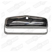 COVER-CHROMED METAL-LUCAS NO. PLATE LAMP