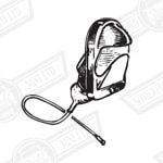 REAR NO. PLATE LAMP ASSY.-GERMANY-'59-'69