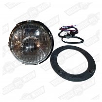 HEADLAMP ASSY.SEALED BEAM+S.LIGHT,METAL BOWL-RHD